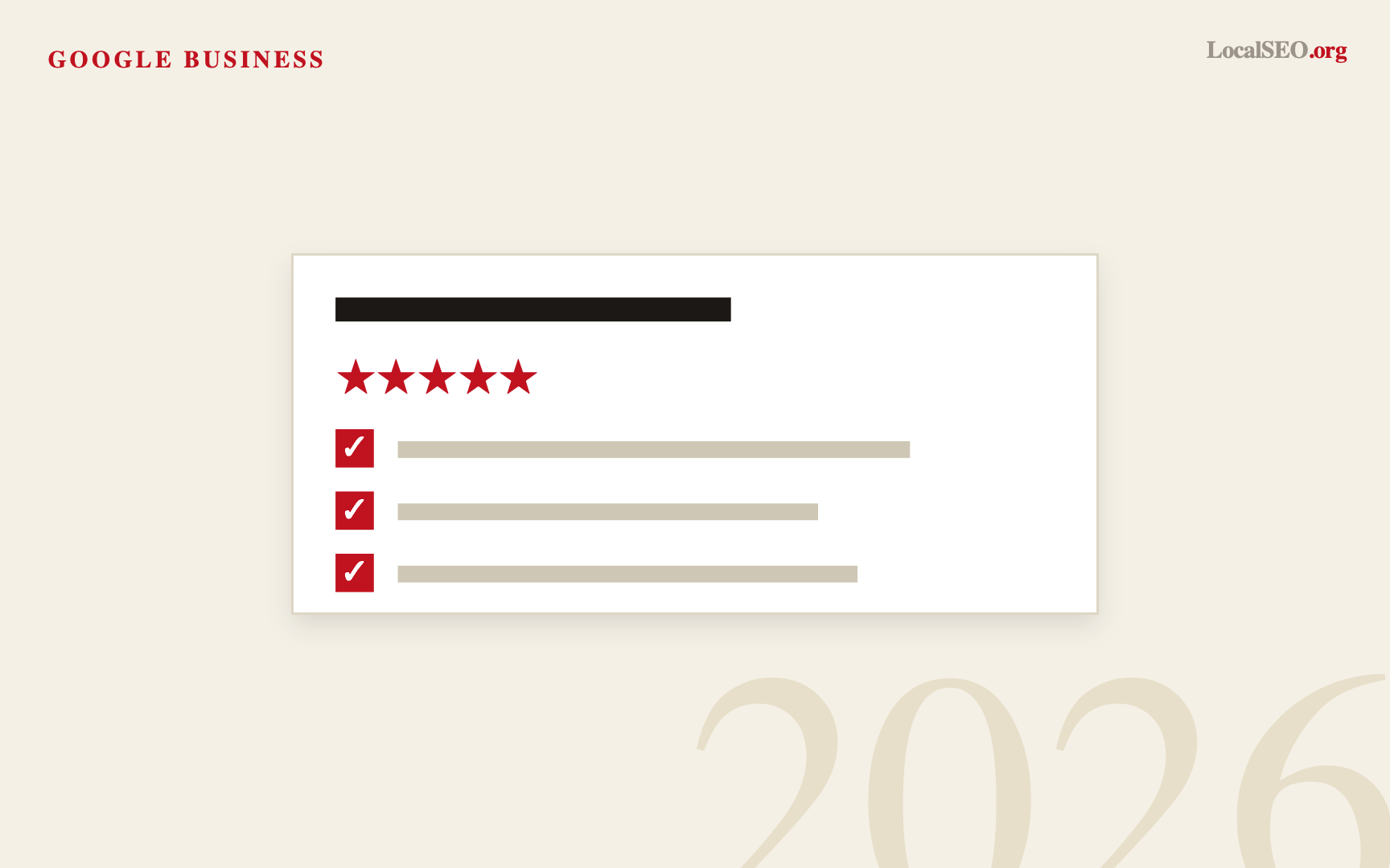 The 2026 Google Business Profile Playbook